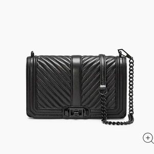Rebecca Minkoff Chevron Quilted Love Crossbody